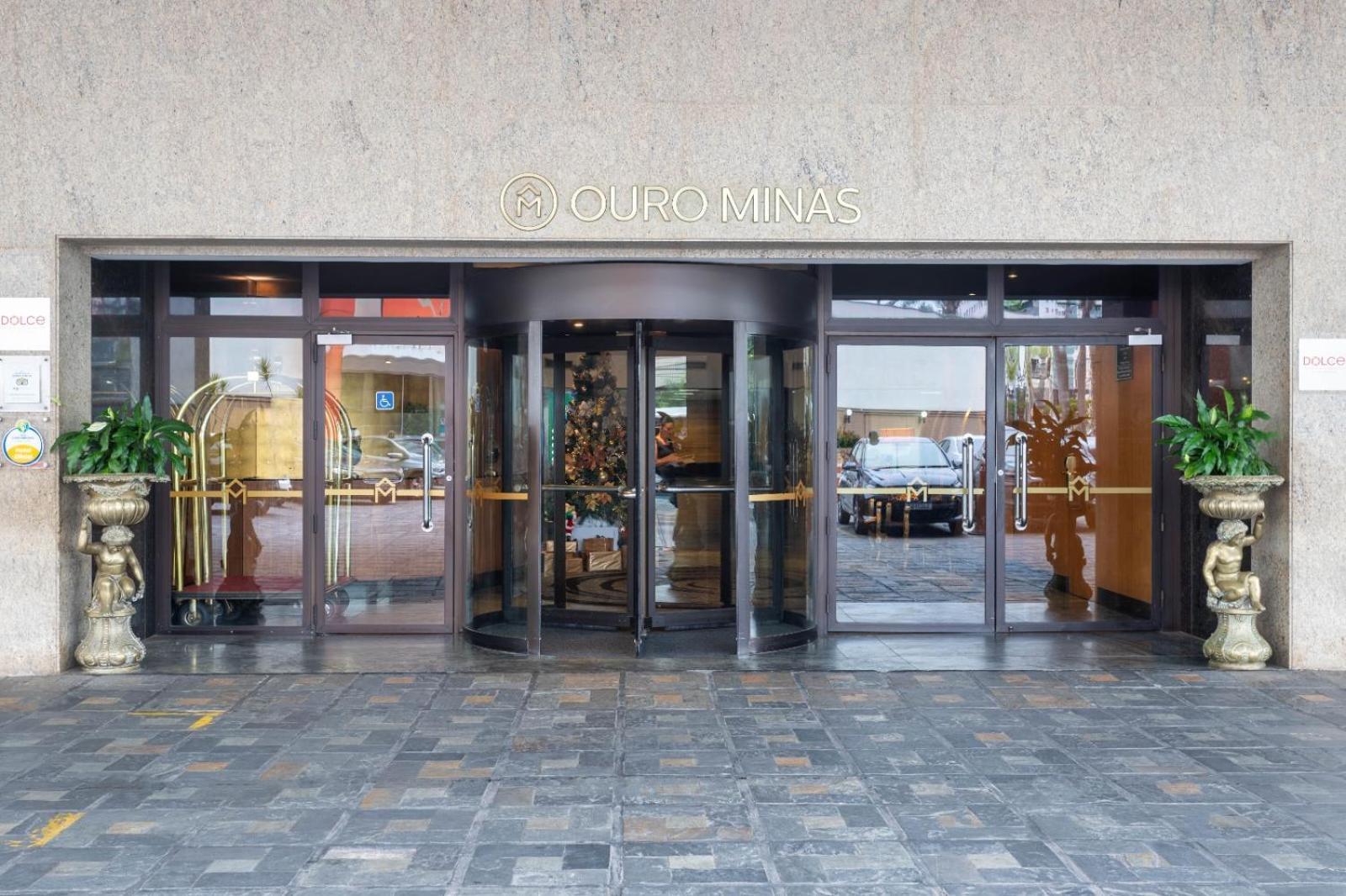 Ouro Minas Hotel Belo Horizonte, Dolce By Wyndham Exterior foto Entrance to the hotel